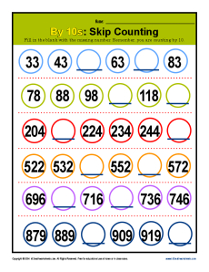 Skip Counting by 10 Patterns | 2nd Grade Math Practice
