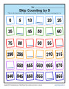 Math Skip Counting by 5 Worksheet