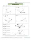 Angle Worksheets
